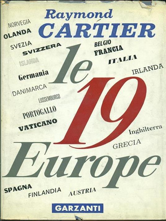 Le 19 Europe - Raymond Cartier - copertina