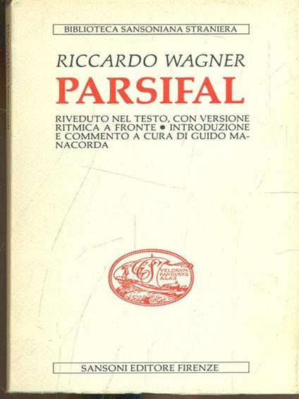 Parsifal - Richard Wagner - copertina