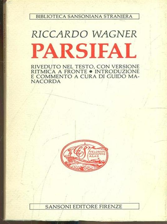 Parsifal - Richard Wagner - copertina