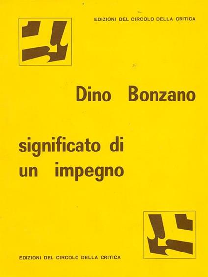 Significato di un impegno - copertina