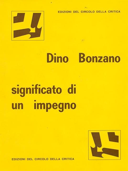 Significato di un impegno - copertina