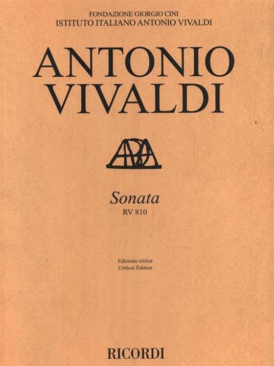 Sonata RV810 - Antonio Vivaldi - copertina