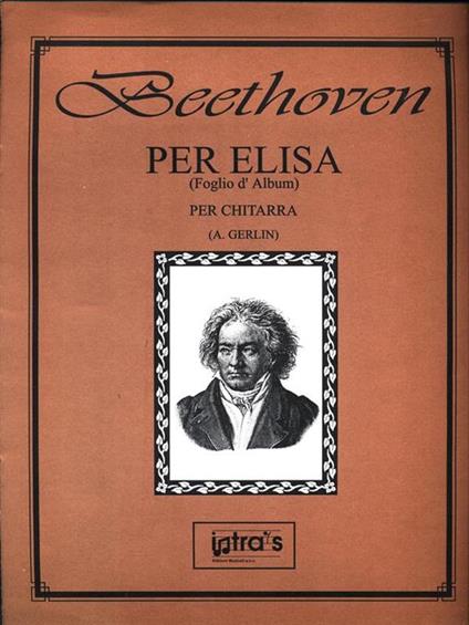 Per Elisa (Foglio d'Album) per chitarra - Ludwig van Beethoven - copertina
