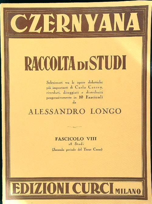Czernyana Raccolta di studi - Fasc VIII - 18 Studi (Terzo Corso)