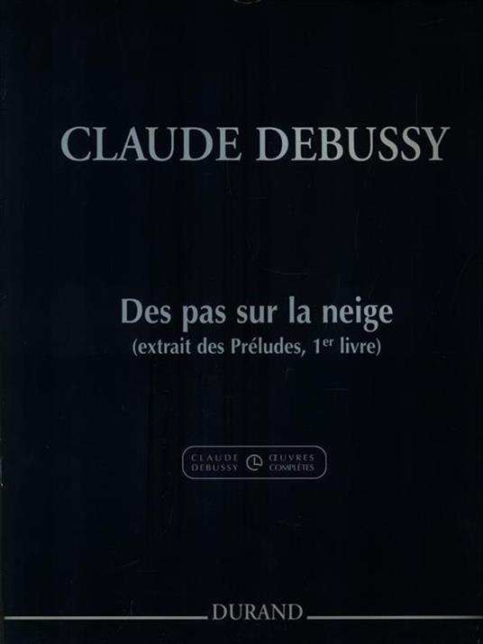 Des pas sur la neige (extrait des préludes, 1er livre) - Claude Debussy - copertina