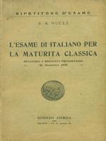 L' esame di Italiano per la matura classica