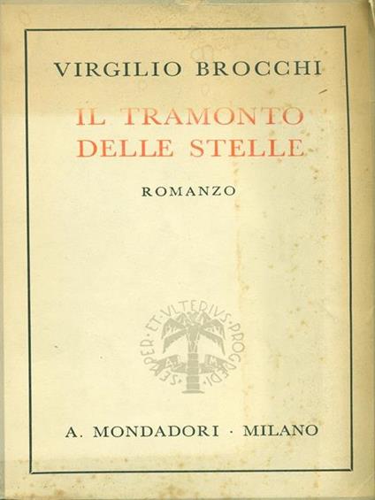 Il tramonto delle stelle - Virgilio Brocchi - copertina