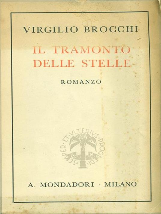 Il tramonto delle stelle - Virgilio Brocchi - copertina