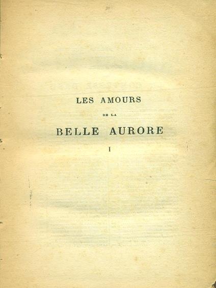 amours de la belle Aurore par la Comtesse Dash Vol. I-II - copertina