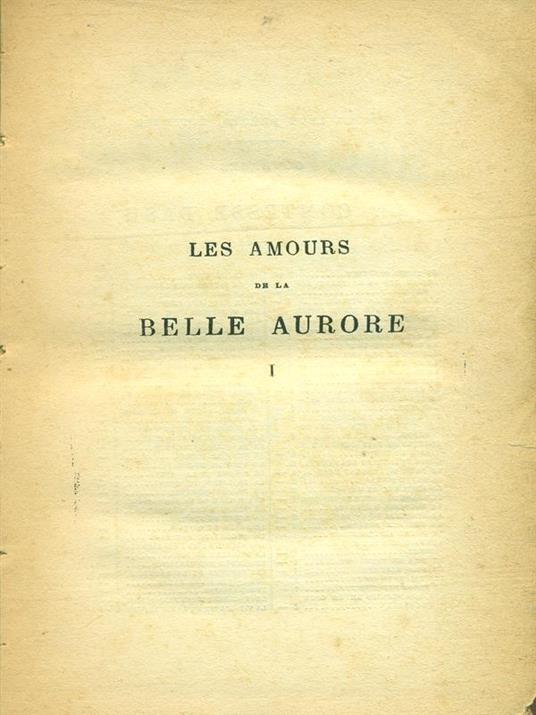 amours de la belle Aurore par la Comtesse Dash Vol. I-II - copertina