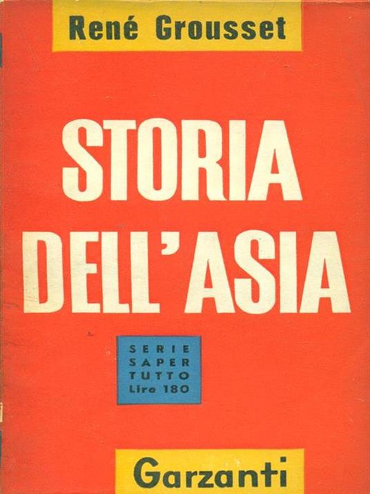 Storia dell'Asia - René Grousset - copertina