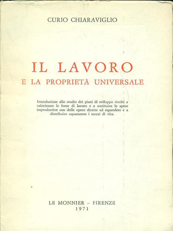 Il lavoro e la proprietà universale