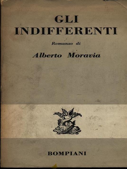 Gli indifferenti - Alberto Moravia - copertina