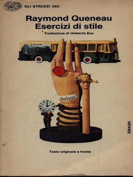 Esercizi di stile - Raymond Queneau - copertina