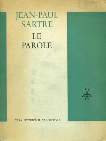 Le parole - Jean-Paul Sartre - copertina