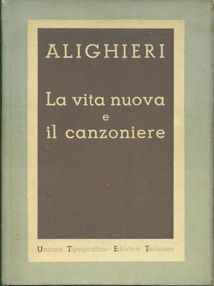 La vita nuova-Il canzoniere - Dante Alighieri - copertina