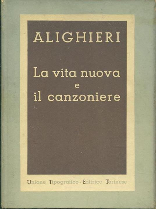 La vita nuova-Il canzoniere - Dante Alighieri - copertina