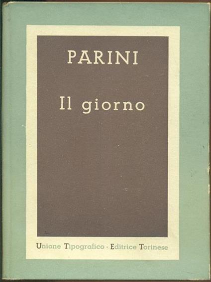 Il giorno - Giuseppe Parini - copertina