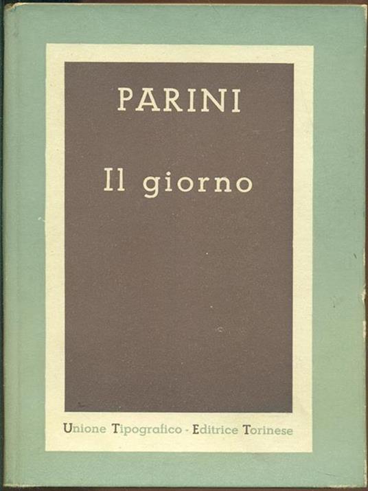 Il giorno - Giuseppe Parini - copertina