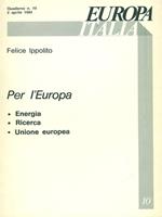 Europa - Italia Quaderno n. 10 / 2 aprile 1984