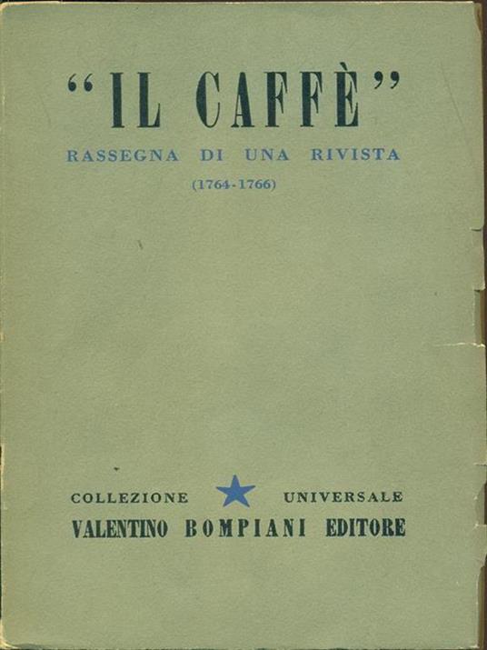 Il caffé-Rassegna di una rivista - copertina