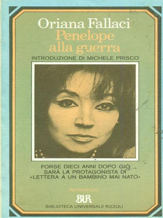 Penelope alla guerra - Oriana Fallaci - copertina