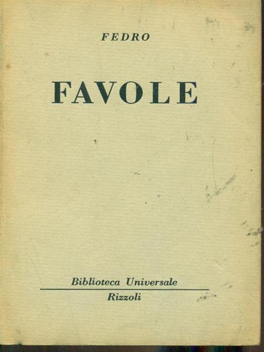 Favole - copertina