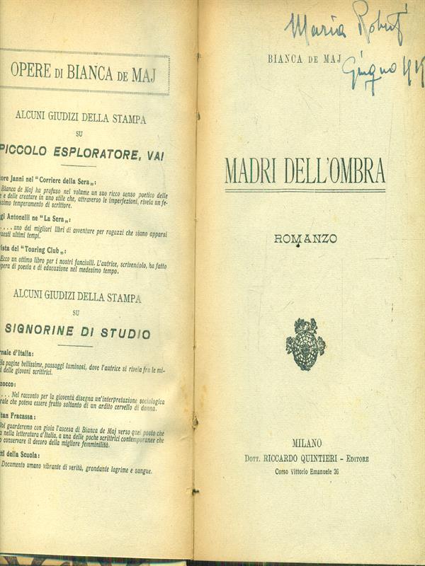 Madri dell'ombra