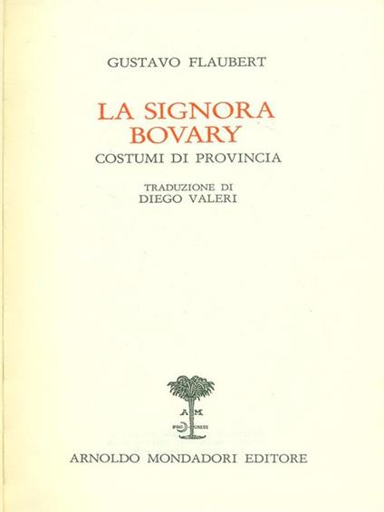 La signora Bovary - Gustave Flaubert - copertina