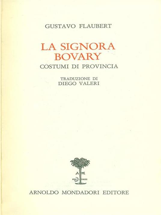 La signora Bovary - Gustave Flaubert - copertina