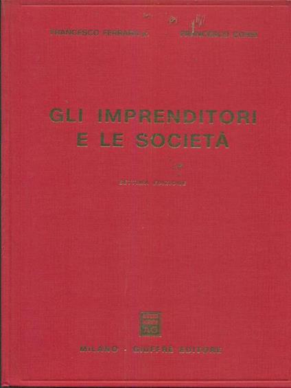 Gli imprenditori e le societa - copertina