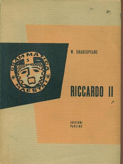 Riccardo II - William Shakespeare - copertina