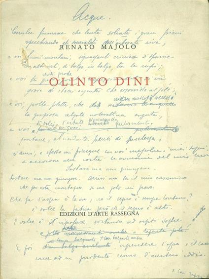 Olinto Dini - Renato Majolo - copertina