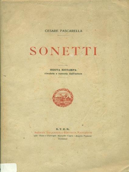 Sonetti - Cesare Pascarella - copertina