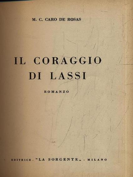 Il coraggio di Lassi - copertina