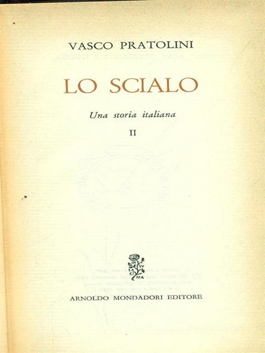 Lo scialo II - Vasco Pratolini - copertina