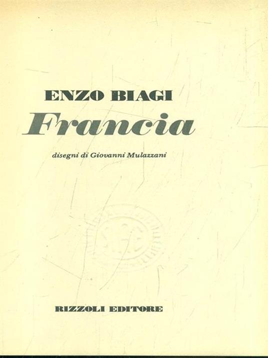 Francia - Enzo Biagi - copertina