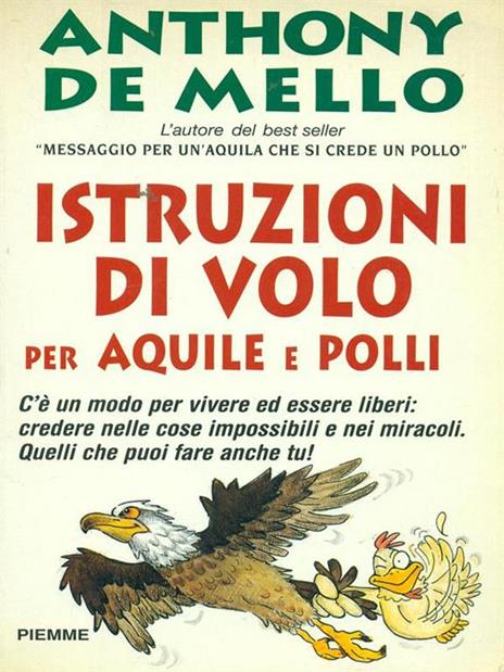 Istruzioni di volo per aquile e polli - Anthony De Mello - copertina