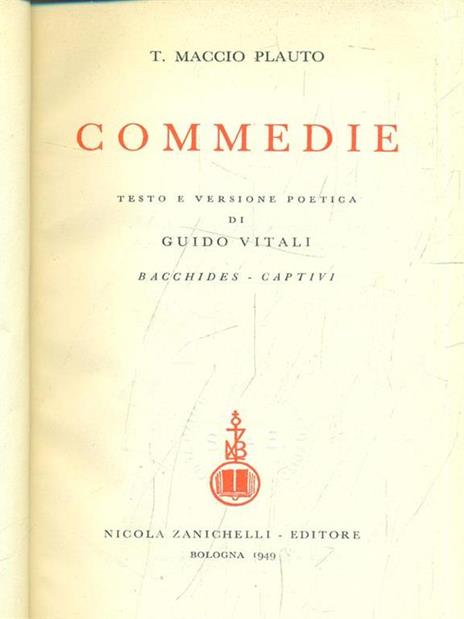 Commedie Vol. 2 - T. Maccio Plauto - 5