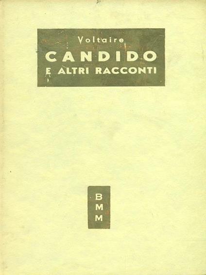 Candido e altri racconti - Voltaire - copertina