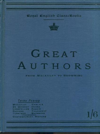 Great authors from Macaulay to Browning - copertina