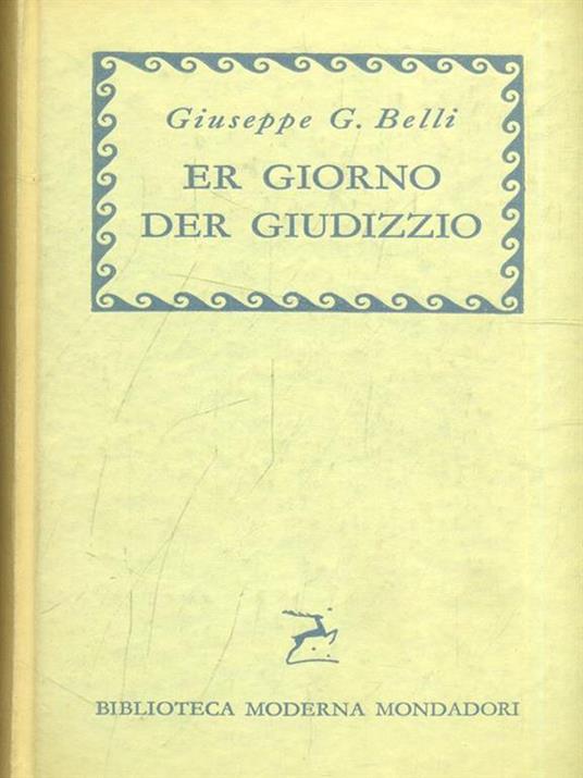 Er giorno der giudizzio - Gioachino Belli - copertina