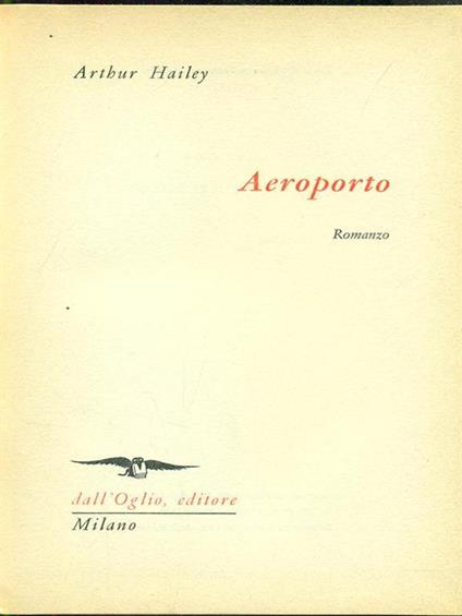 Aeroporto - Arthur Hailey - copertina