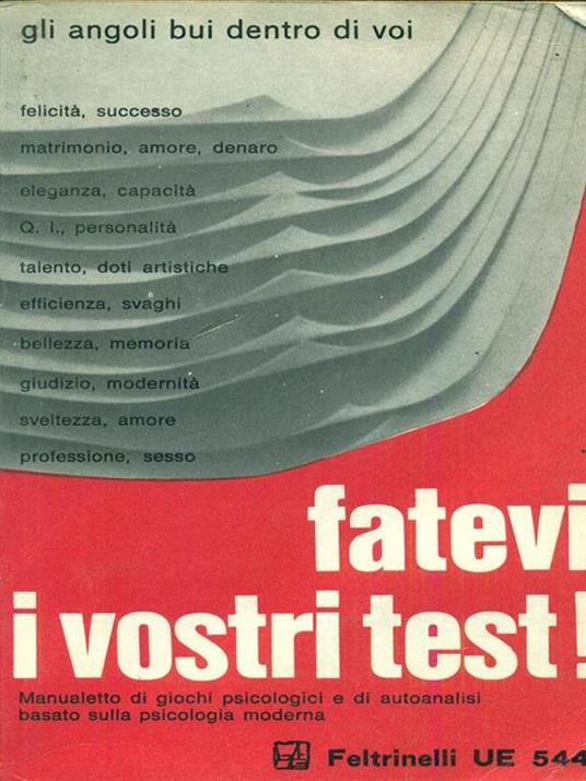 Fatevi i vostri test - William Bernard - copertina