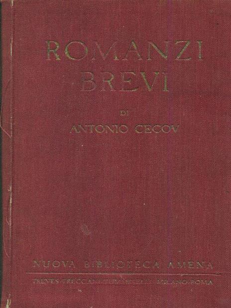 Romanzi brevi - Anton Cechov - copertina