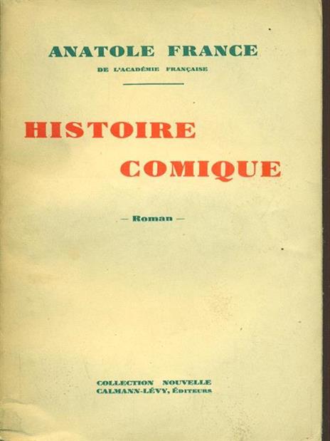 Histoire Comique - Anatole France - copertina
