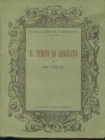 Il tempo di Augusto - Mario A. Levi - copertina