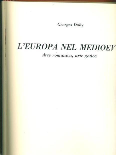 L' Europa nel medioevo - Georges Duby - copertina