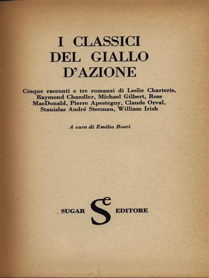 I classici del giallo d'azione - copertina