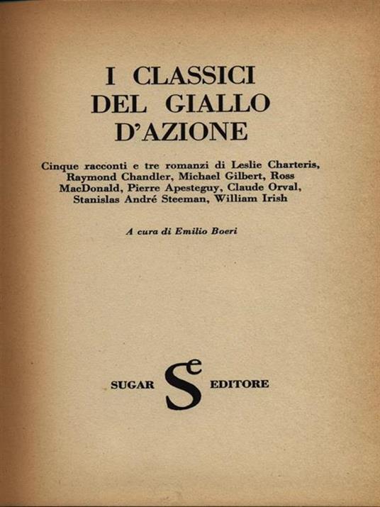 I classici del giallo d'azione - copertina